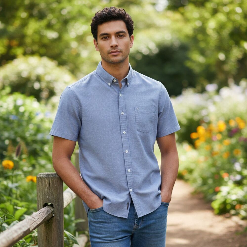 GAP Standard Fit Men's Large Button Down Shirt Classic Casual Cotton Top
